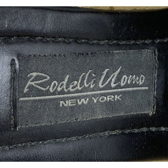 Rodelli Uomo New York Yellow/Brown Slip-On Leather Casual Square Toes Size 10.5 - Picture 9 of 13